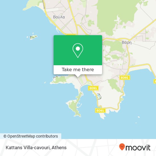 Kattans Villa-cavouri map