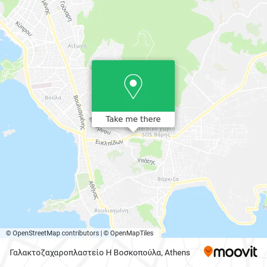Γαλακτοζαχαροπλαστείο Η Βοσκοπούλα map