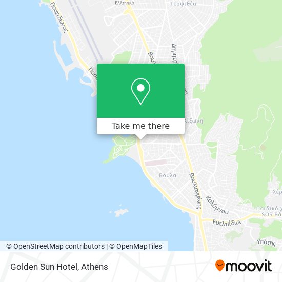 Golden Sun Hotel map