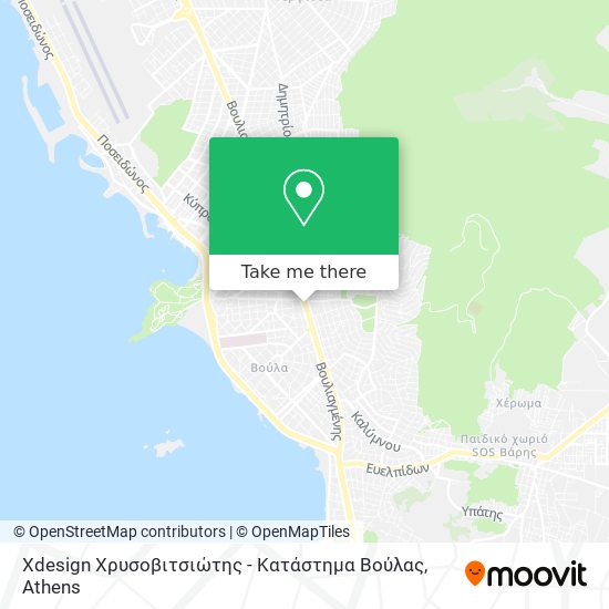 Xdesign Χρυσοβιτσιώτης - Κατάστημα Βούλας map