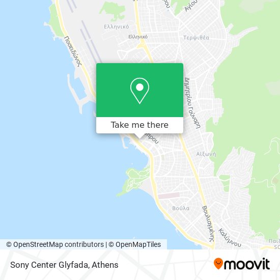 Sony Center Glyfada map