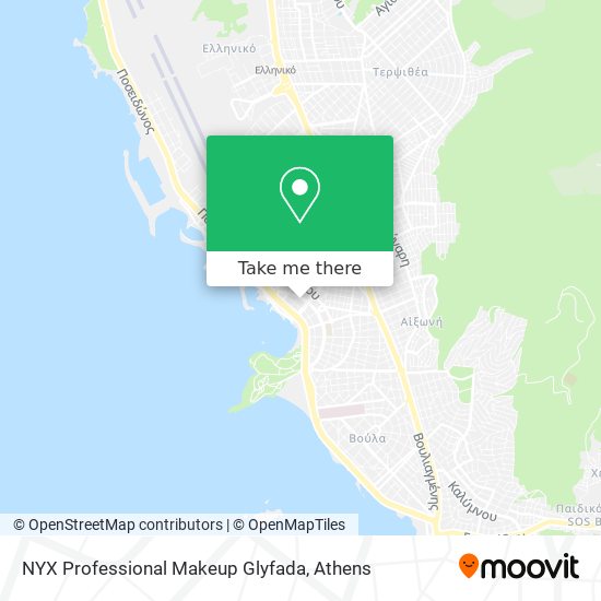 NYX Professional Makeup Glyfada map