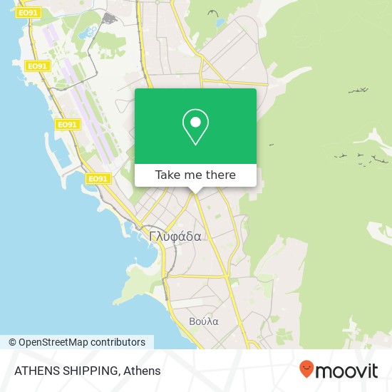 ATHENS SHIPPING map