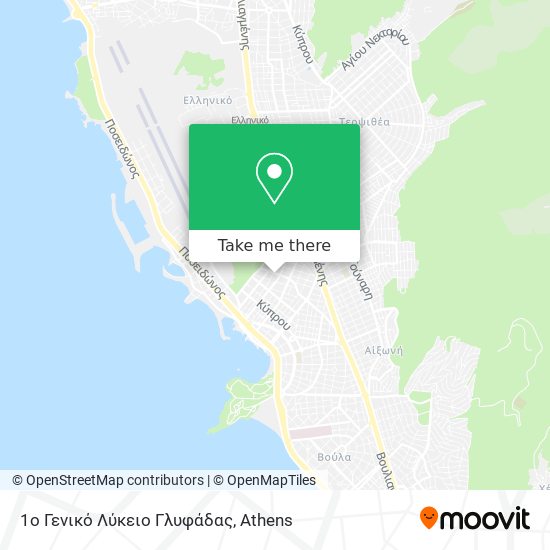 1ο Γενικό Λύκειο Γλυφάδας map