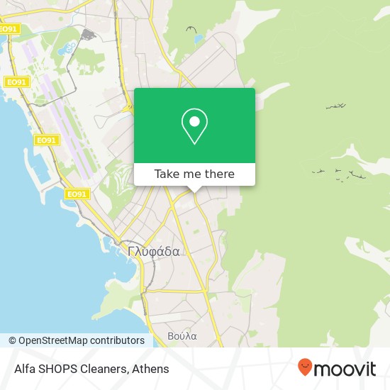 Alfa SHOPS Cleaners map