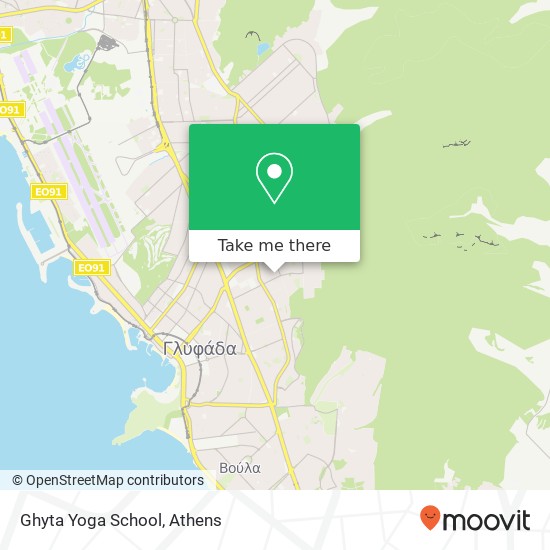 Ghyta Yoga School map