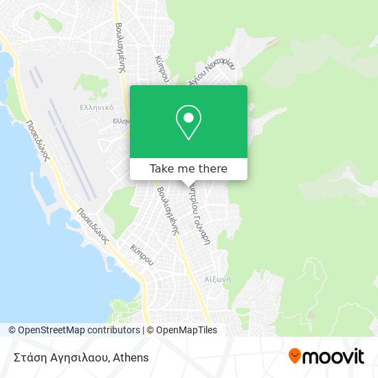 Στάση Αγησιλαου map