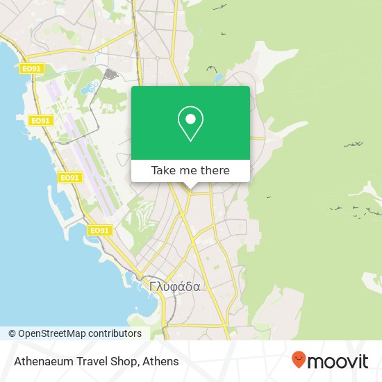 Athenaeum Travel Shop map