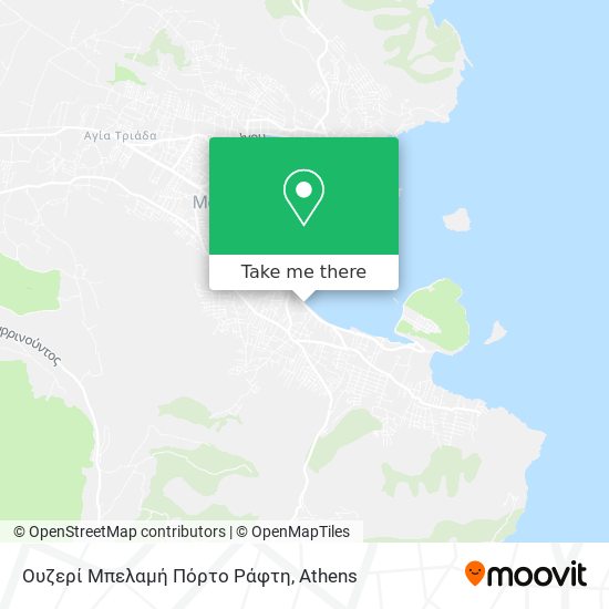 Ουζερί Μπελαμή Πόρτο Ράφτη map