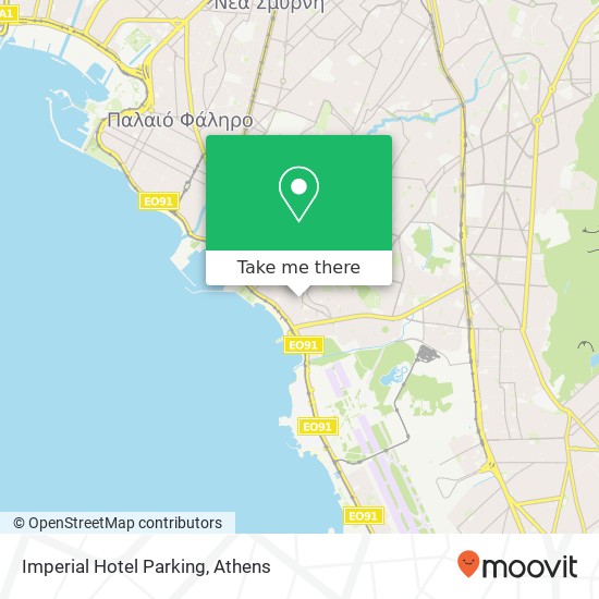 Imperial Hotel Parking map