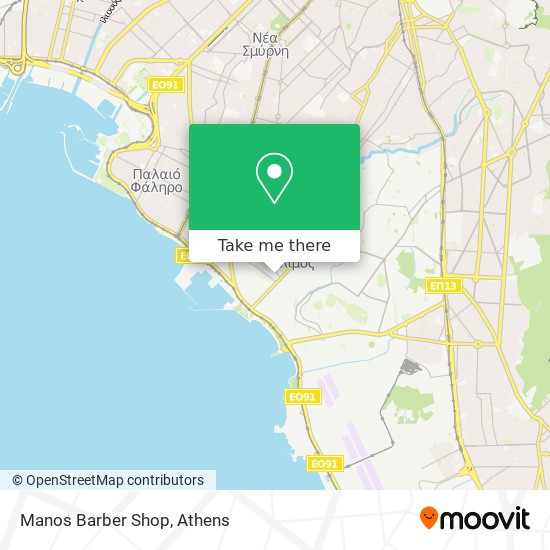 Manos Barber Shop map