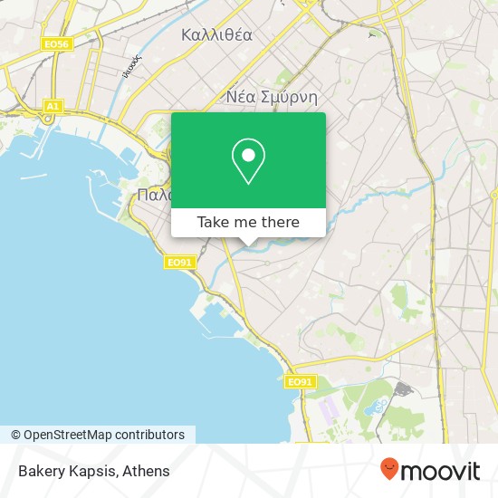 Bakery Kapsis map