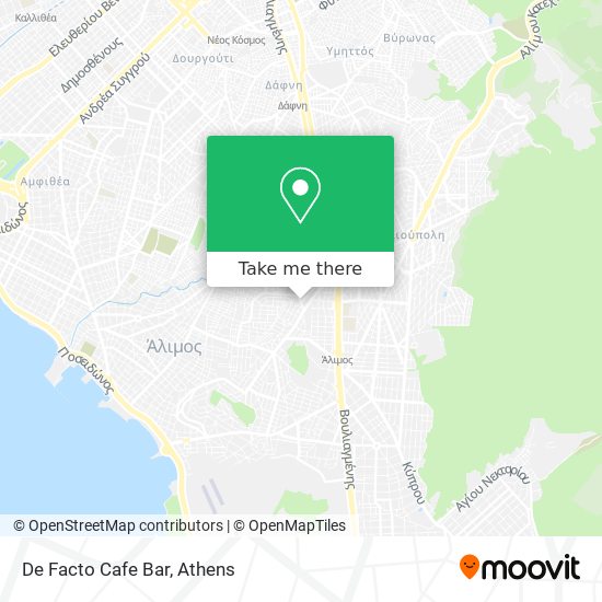 De Facto Cafe Bar map