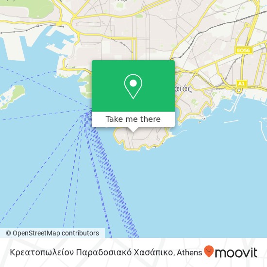 Κρεατοπωλείον Παραδοσιακό Χασάπικο map