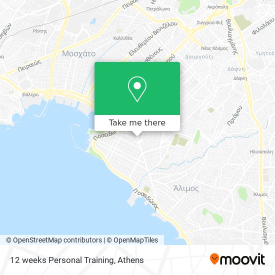 12 weeks Personal Training map