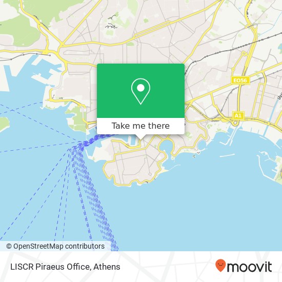 LISCR Piraeus Office map