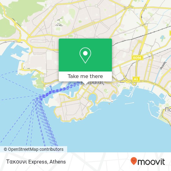 Τακουνι Express map