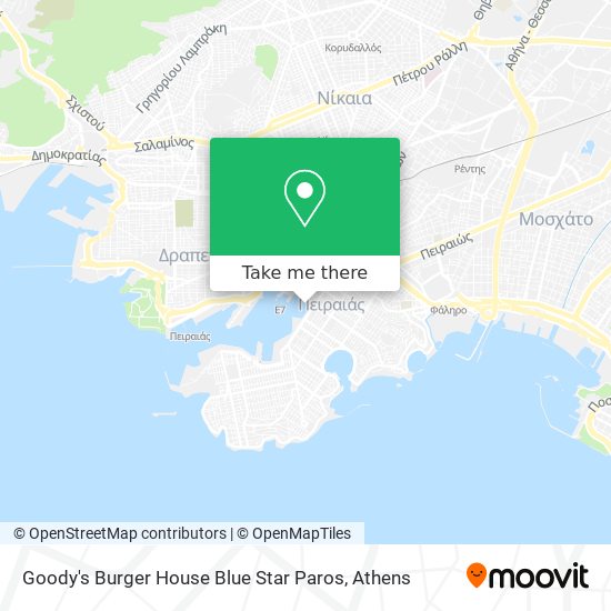 Goody's Burger House Blue Star Paros map