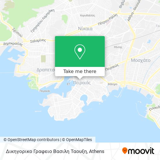 Δικηγορικο Γραφειο Βασιλη Ταουξη map