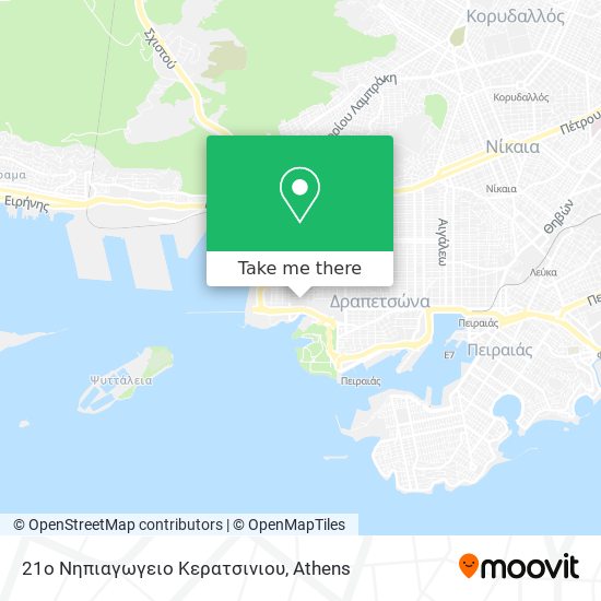 21ο Νηπιαγωγειο Κερατσινιου map