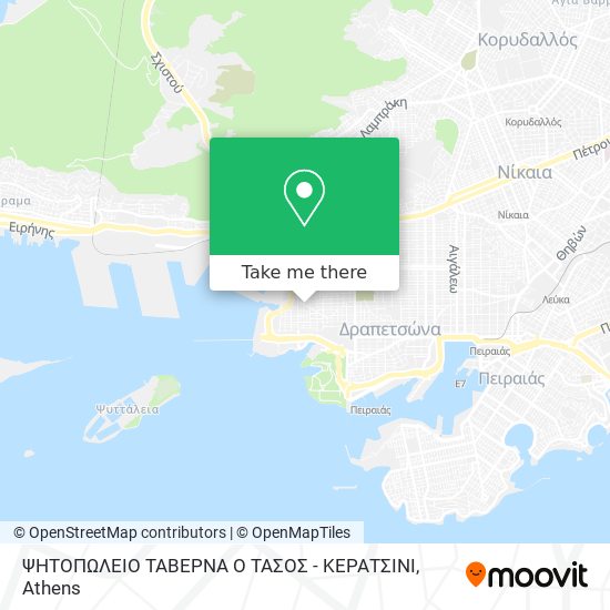 ΨΗΤΟΠΩΛΕΙΟ ΤΑΒΕΡΝΑ Ο ΤΑΣΟΣ - ΚΕΡΑΤΣΙΝΙ map