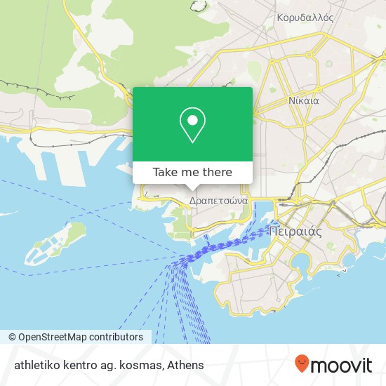 athletiko kentro ag. kosmas map