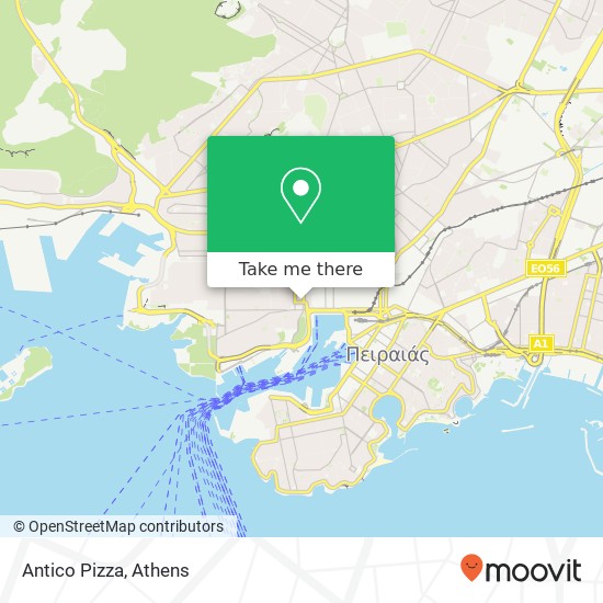 Antico Pizza map
