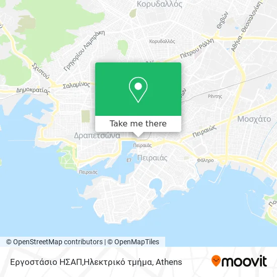 Εργοστάσιο ΗΣΑΠ,Ηλεκτρικό τμήμα map
