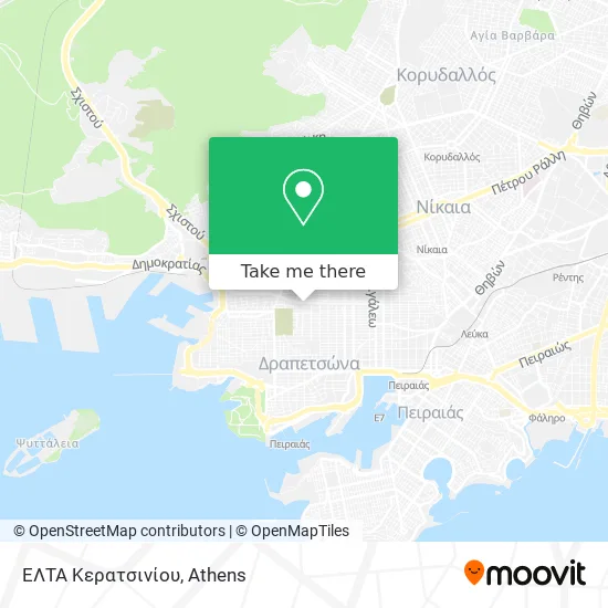 ΕΛΤΑ Κερατσινίου map