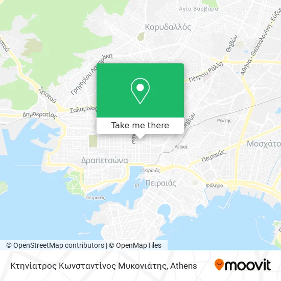Κτηνίατρος Κωνσταντίνος Μυκονιάτης map