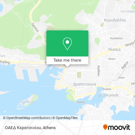 ΟΑΕΔ Κερατσινίου map