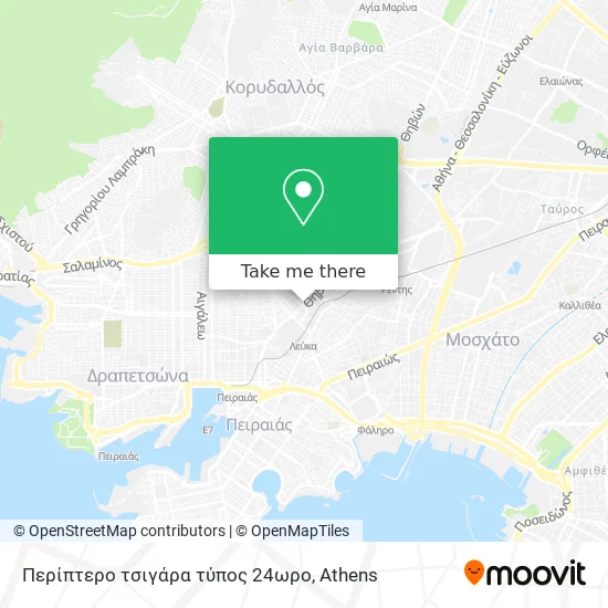 Περίπτερο τσιγάρα τύπος 24ωρο map