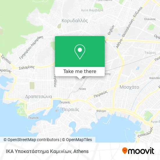 ΙΚΑ Υποκατάστημα Καμινίων map