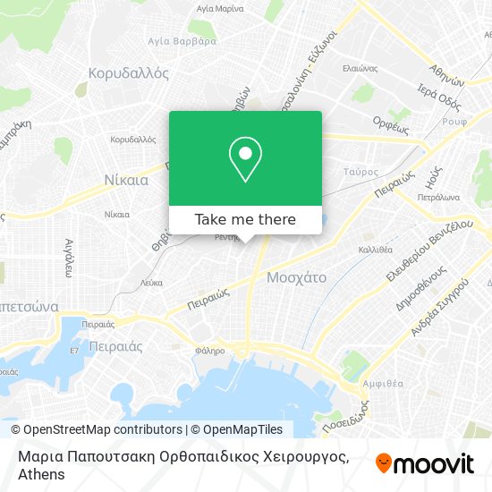 Μαρια Παπουτσακη Ορθοπαιδικος Χειρουργος map