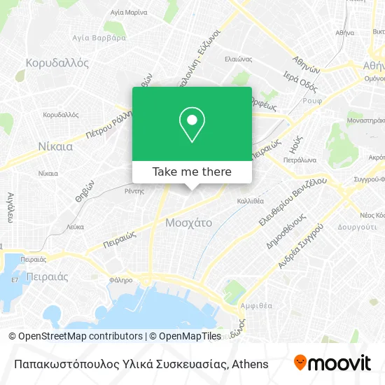 Παπακωστόπουλος Υλικά Συσκευασίας map
