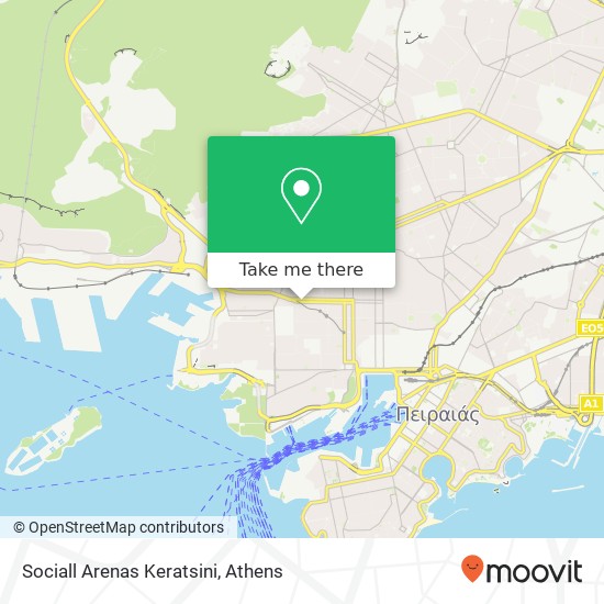 Sociall Arenas Keratsini map