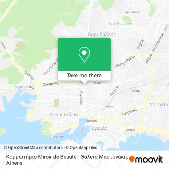 Κομμωτήριο Miroir de Beaute - Θάλεια Μποτονάκη map
