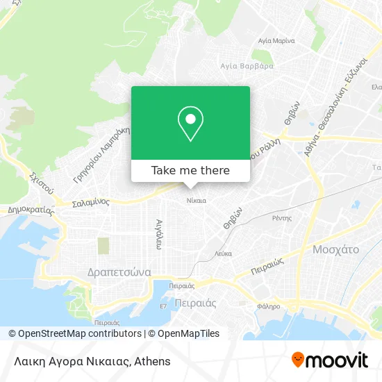 Λαικη Αγορα Νικαιας map