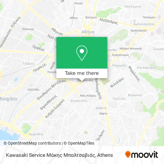 Kawasaki Service Μάκης Μπαλτσαβιάς map