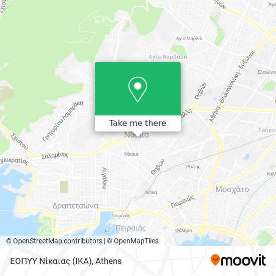 ΕΟΠΥΥ Νίκαιας (ΙΚΑ) map