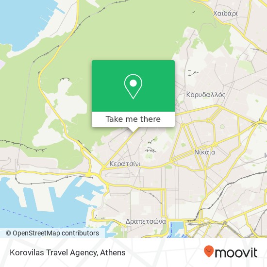 Korovilas Travel Agency map
