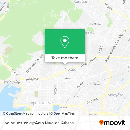 6ο Δημοτικο σχολειο Νικαιας map
