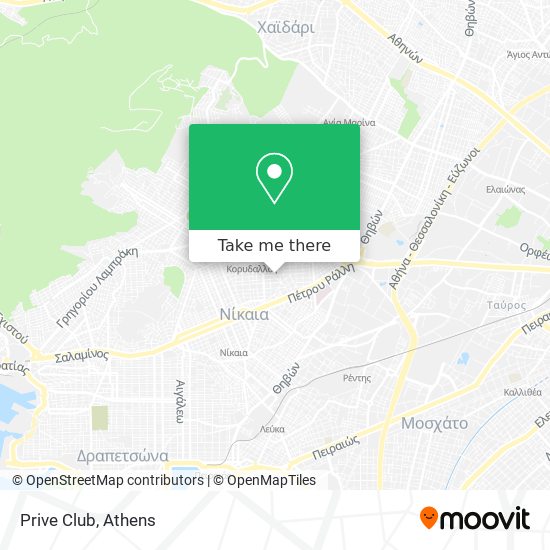 Prive Club map