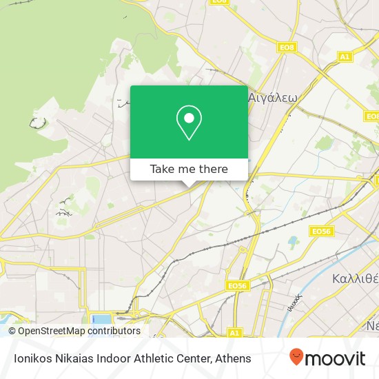 Ionikos Nikaias Indoor Athletic Center map