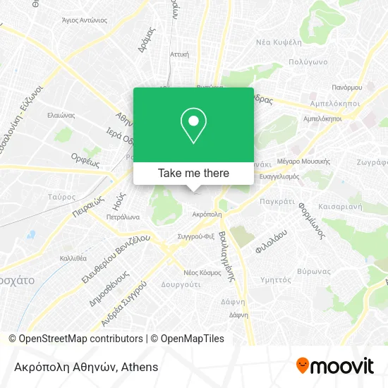 Ακρόπολη Αθηνών map