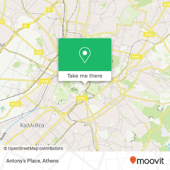 Antony's Place map