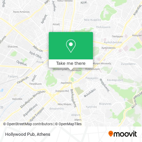 Hollywood Pub map