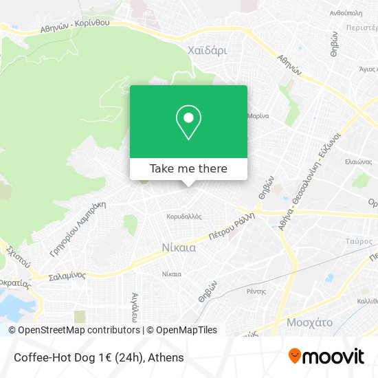 Coffee-Hot Dog 1€ (24h) map