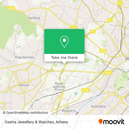 Oxette Jewellery & Watches map