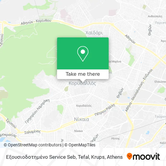 Εξουσιοδοτημένο Service Seb, Tefal, Krups map